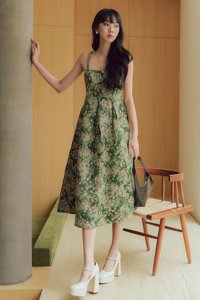 WILDFLOWER JARDIN BROCADE MAXI