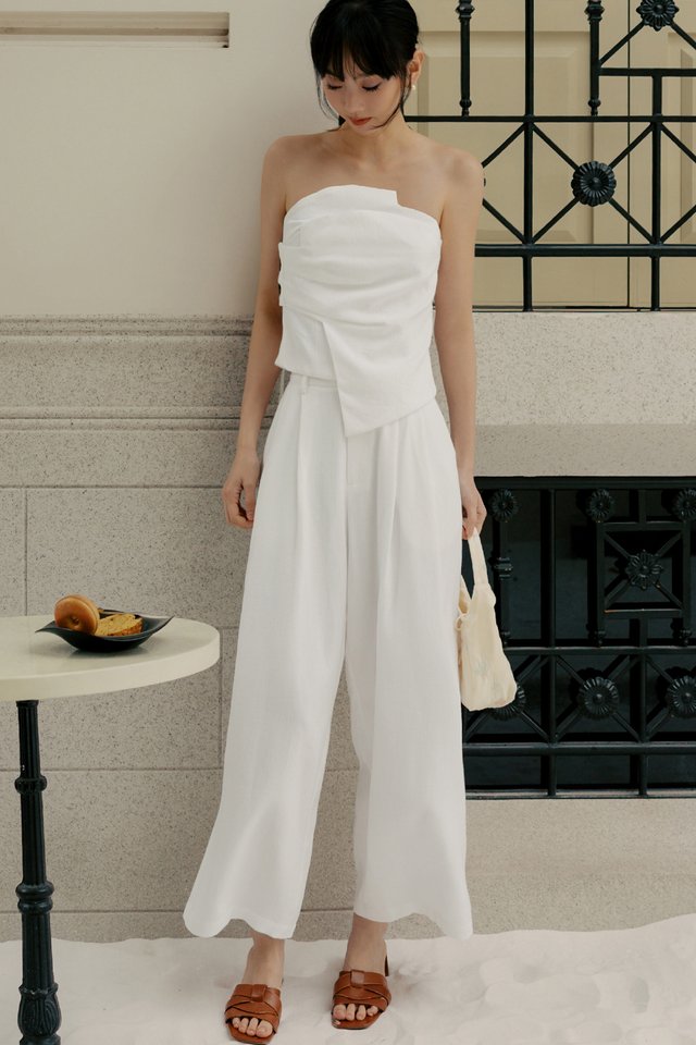 DAWN DRAPE TOP IN WHITE