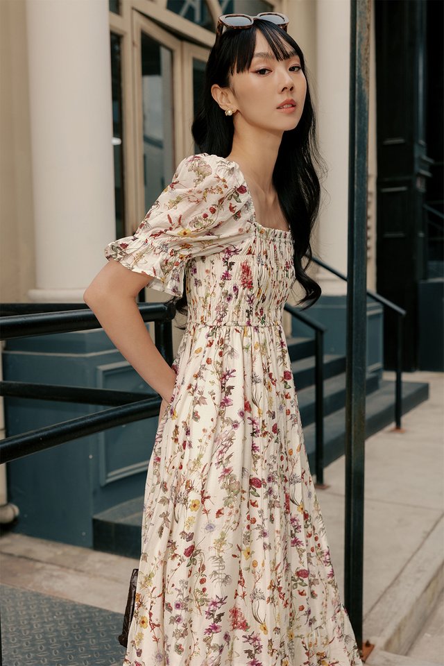 *BACKORDER* REYLENE FLORAL TENCEL MIDI