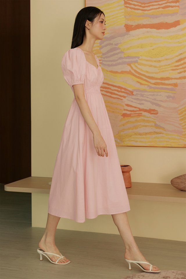 *PRE-ORDER* CHRISLEY LINEN MIDI IN PINK