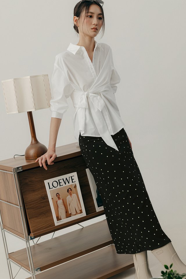 LOLA POLKA DOT MAXI IN BLACK