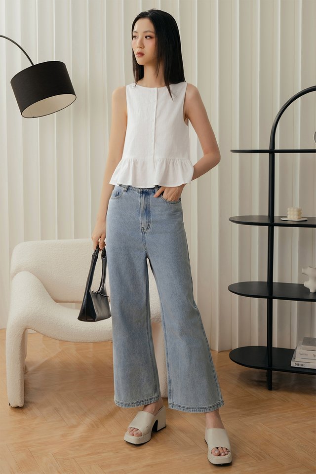 AIMI TWO-WAY TOP IN WHITE