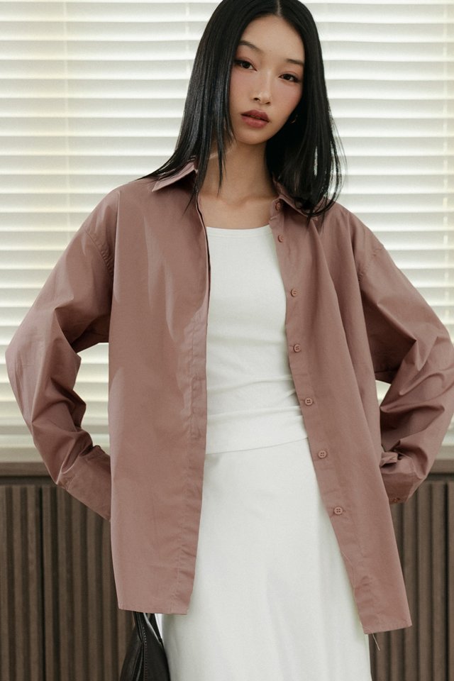 ANAGRAM SHIRT IN BLUSH