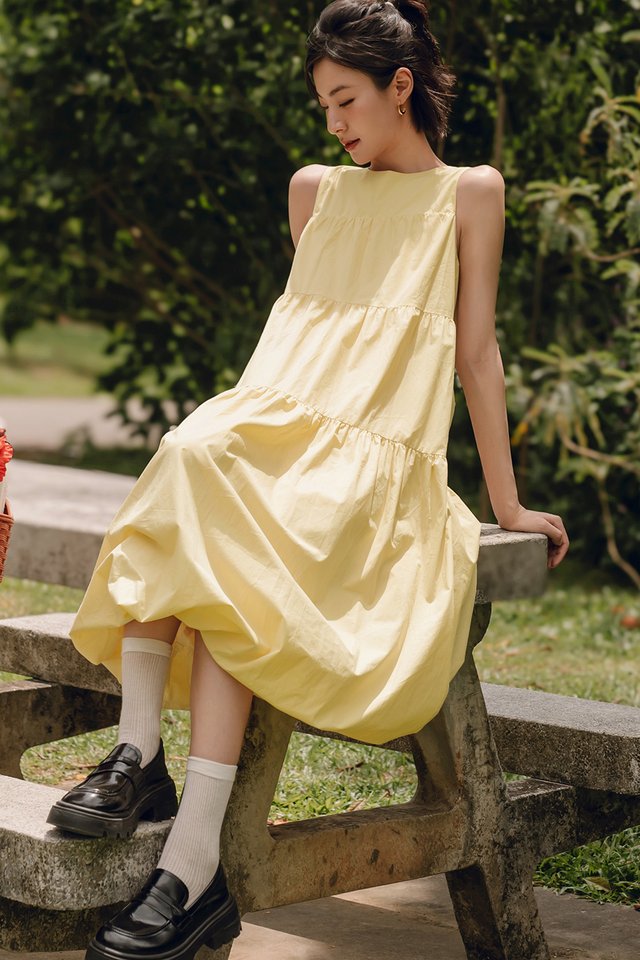 MARLOW BUBBLE MAXI IN BUTTER