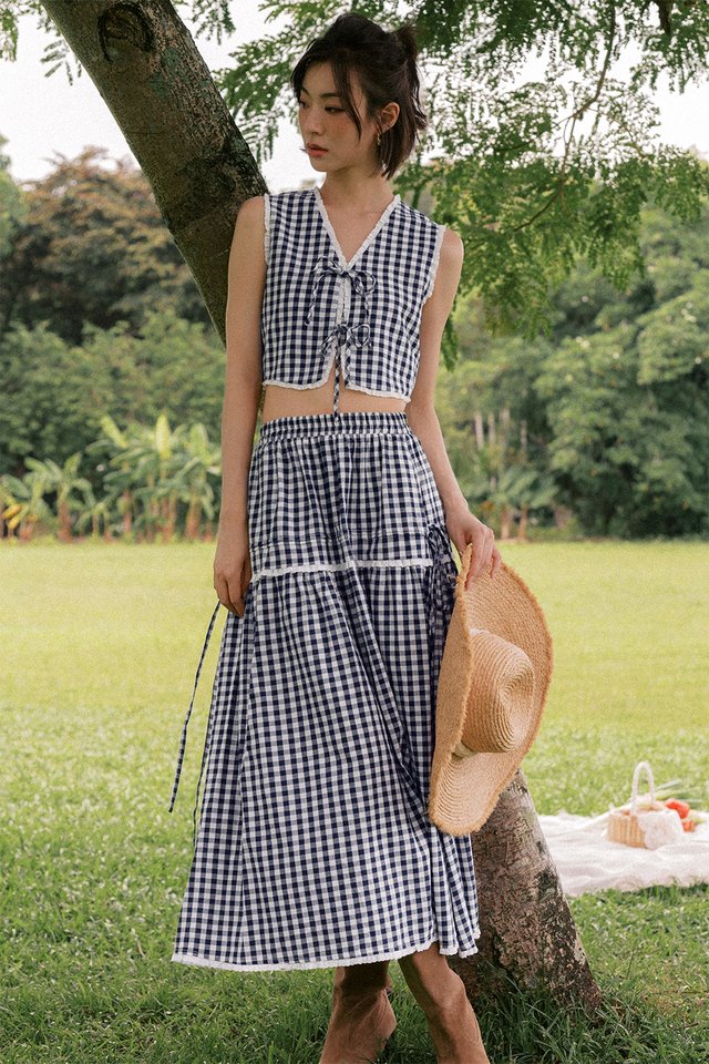 SUMMERDAY MAXI SKIRT IN BLUEBERRY