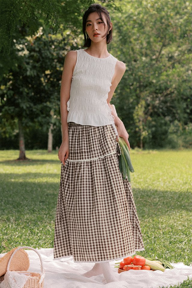 SUMMERDAY MAXI SKIRT IN CHESTNUT