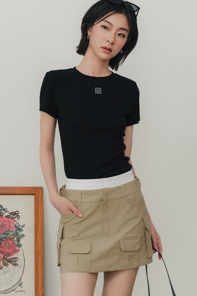 ADDIE CARGO SKORTS IN KHAKI