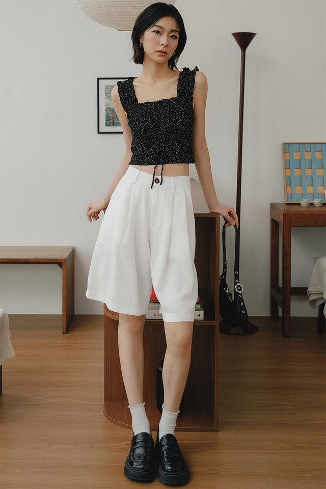 ODIE POLKA DOT TOP IN BLACK