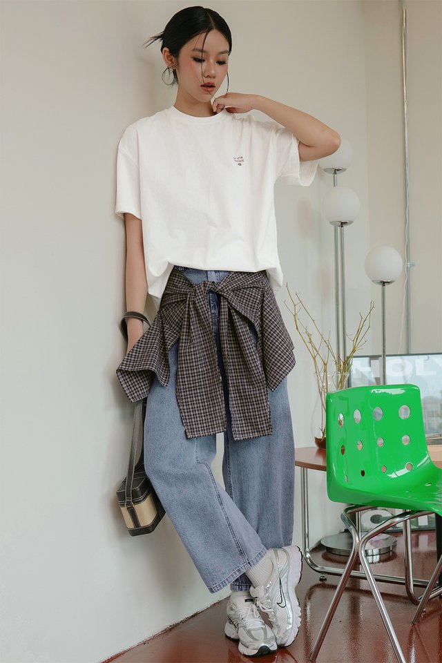 ESPRESSO MOOD UNISEX TEE IN WHITE