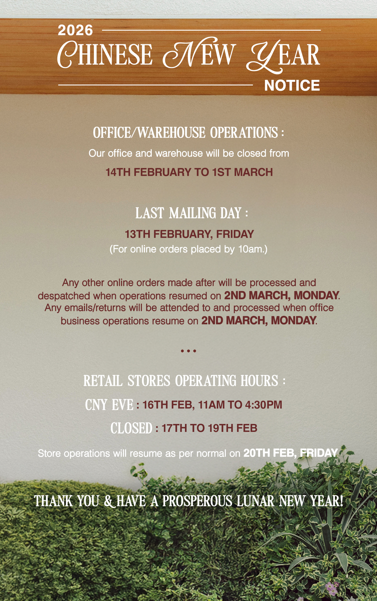 CNY'26 MAILING NOTICE