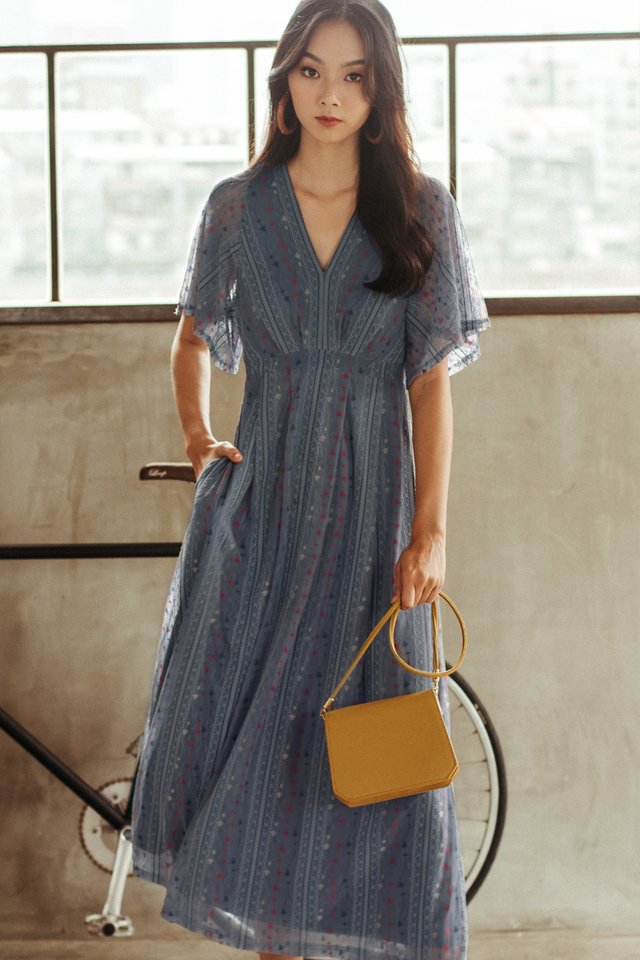 CANARY HEARTS MAXI IN BLUE