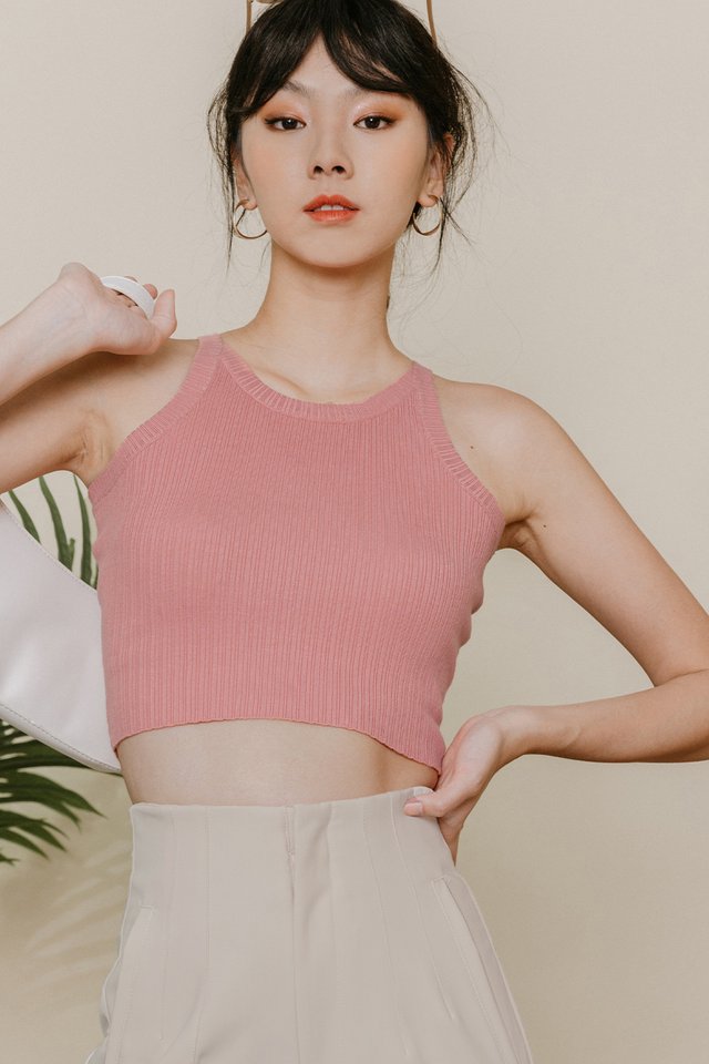 BRUNO KNIT TOP IN PINK