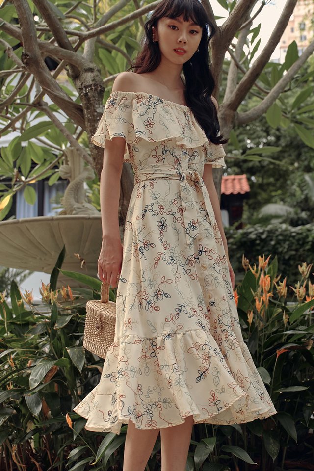 WILDSEED OFF SHOULDER MAXI