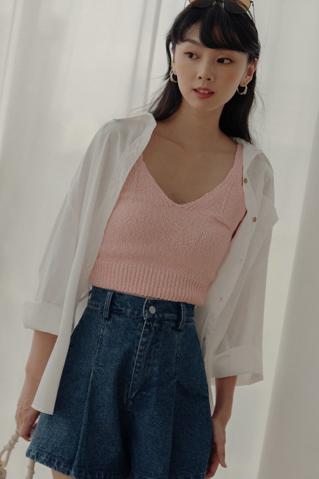 MARCO KNIT TOP IN PINK