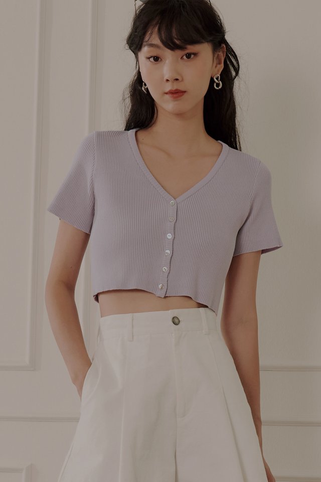 REESE KNIT TOP IN LAVENDER