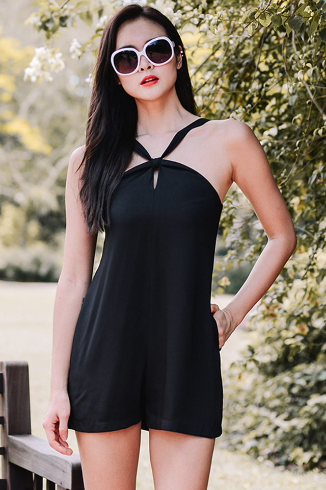 THERESE PLAYSUIT IN BLACK