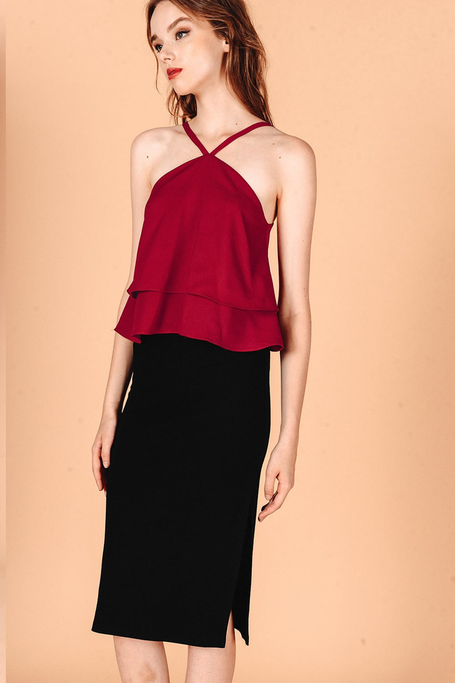 THEODORA TOP IN RED