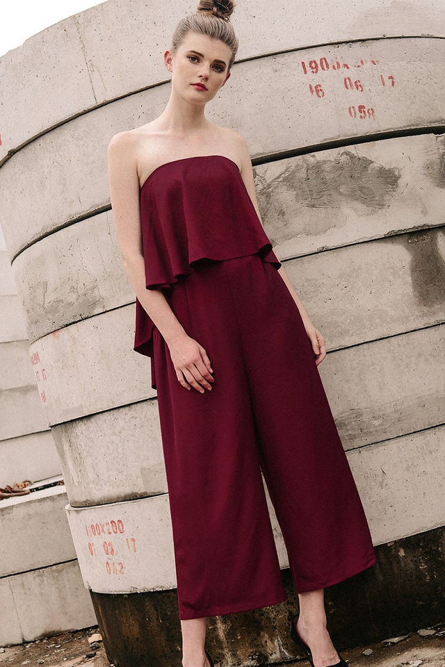 THIERRY JUMPSUIT IN WINE